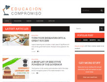 Tablet Screenshot of educacioncompromisodetodos.org